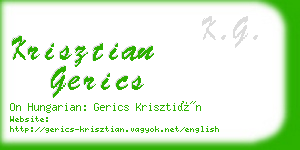 krisztian gerics business card